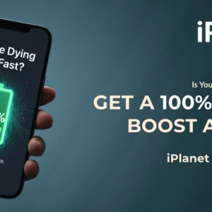 is Your iphone dying too fast get a 100% health boost at apple iplanet today